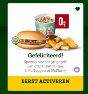 Mcdonald belgie coupons