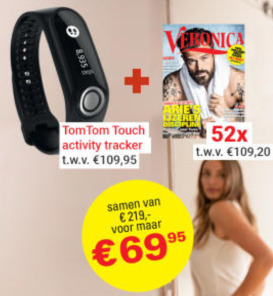 52 weken veronica magazine met gratis tomtom activity tracker