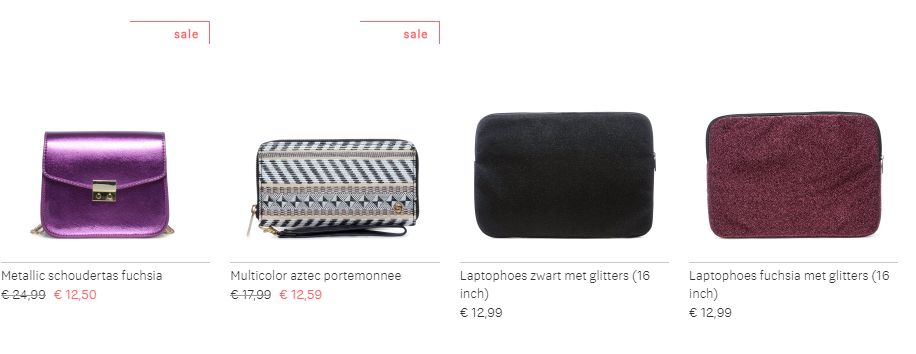 sacha sale met 20% korting