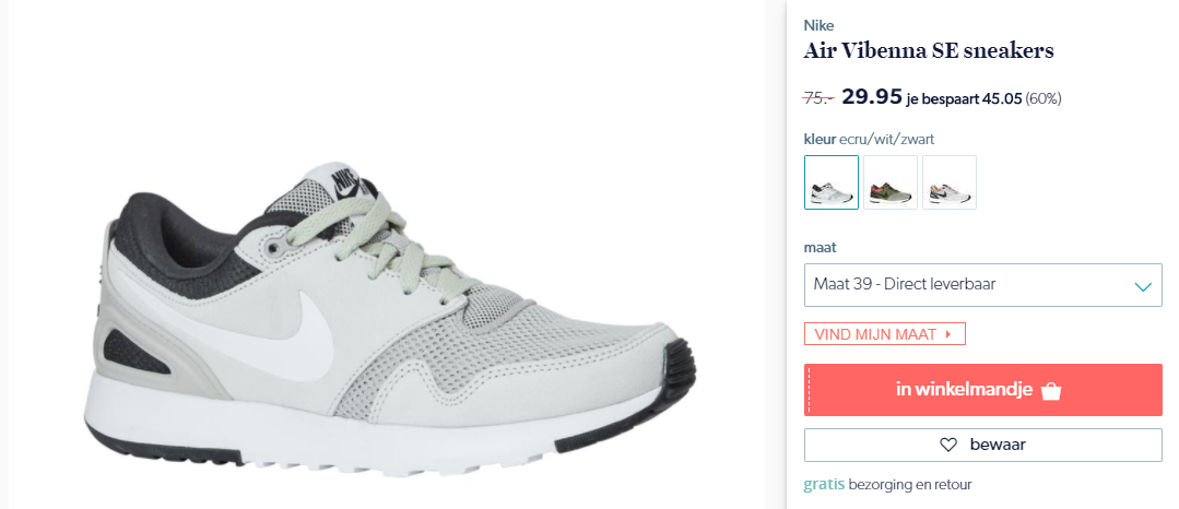Nike Air Vibenna Se Heren sneakers voor €29,95
