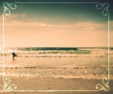 blurred image of the beach