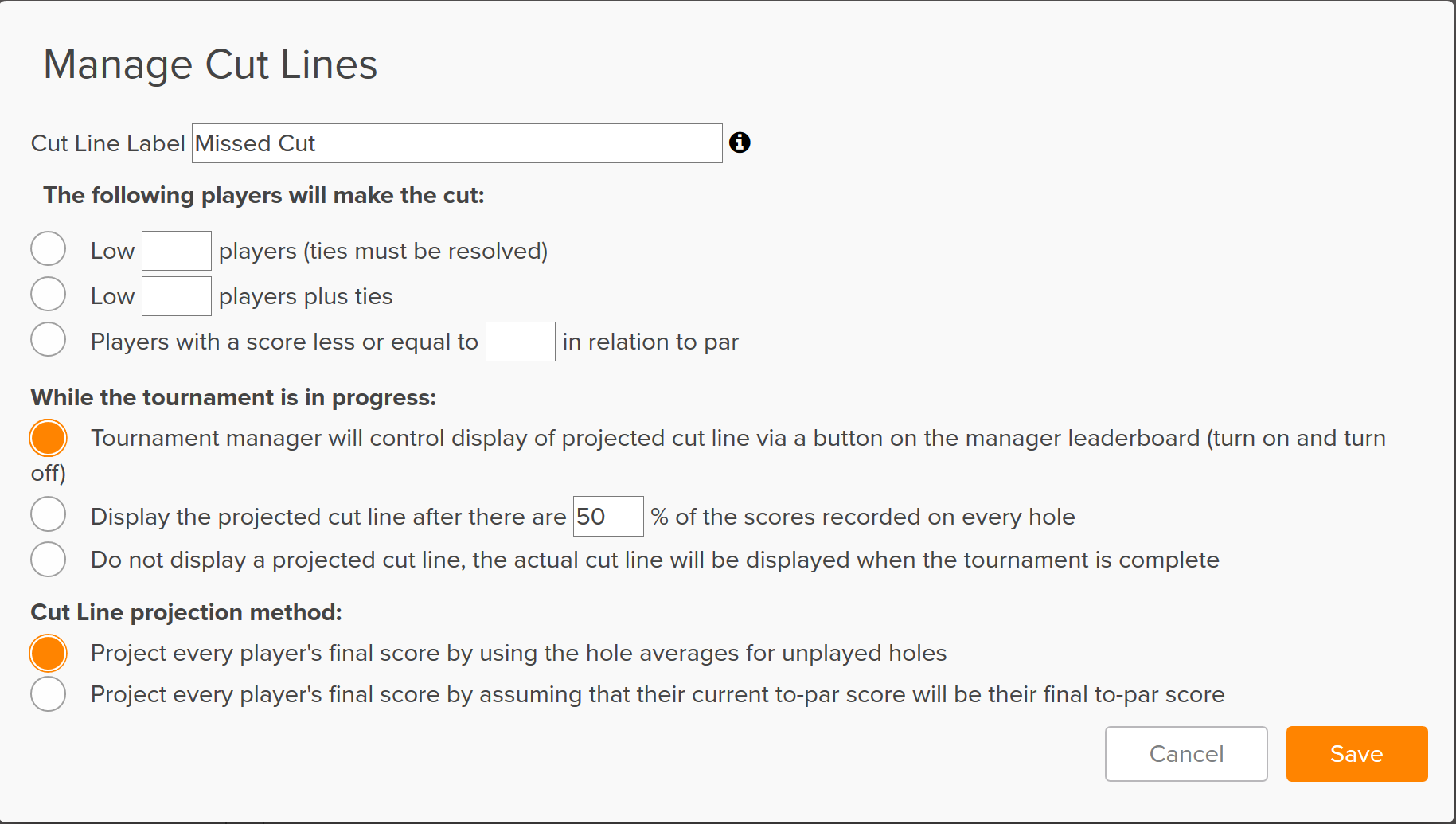 Make The Cut >> Golfgenius Cut Lists Make The Cut >> Golfgenius Cut Lists