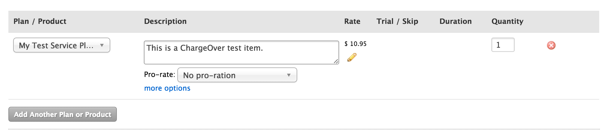 invoice charge