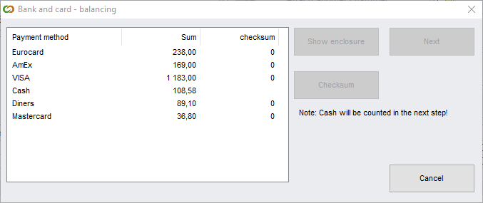 Visbook As Procedure For Cash Balance