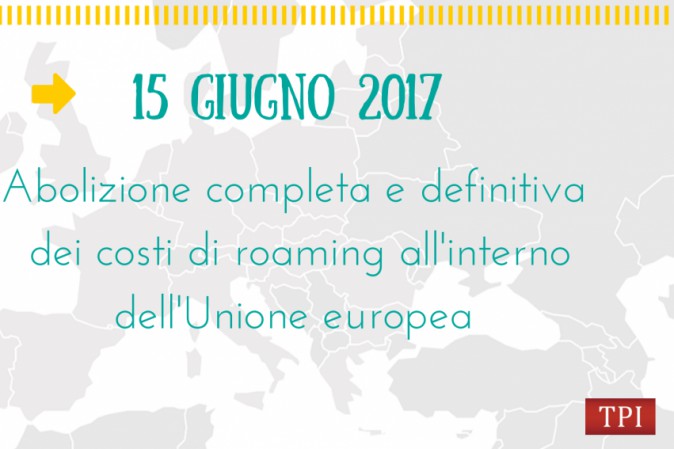 Sabato nuovo taglio costi roaming in Ue