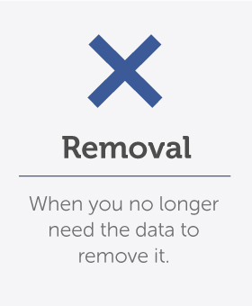 Remove information you do not need to store