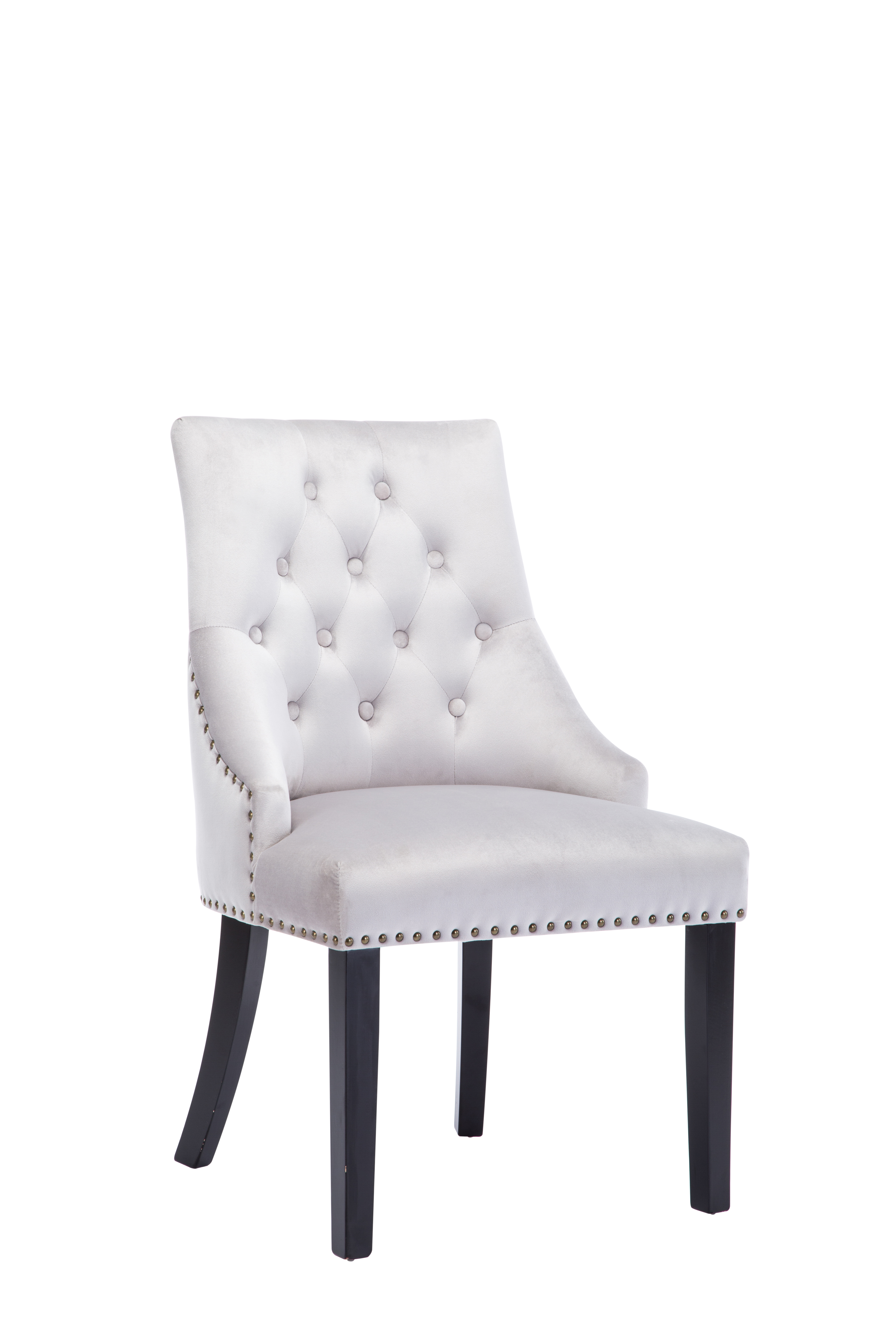 MCC® Tufted Velvet Fabric Studded Dining Chair Victoria Accent Side