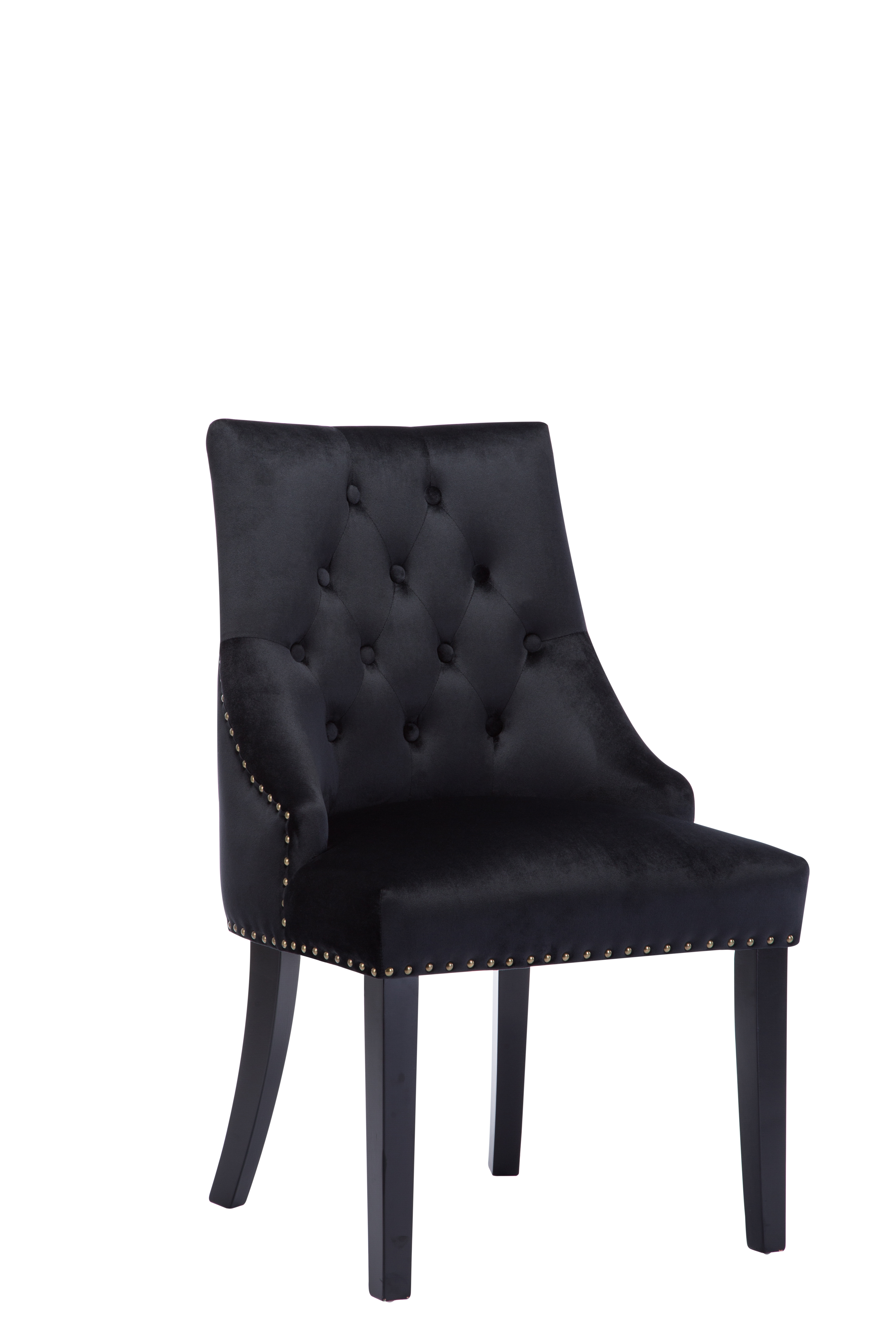 MCC® Tufted Velvet Fabric Studded Dining Chair Victoria Accent Side
