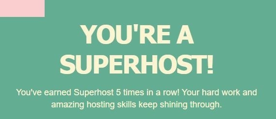 Super Host - its just a habit