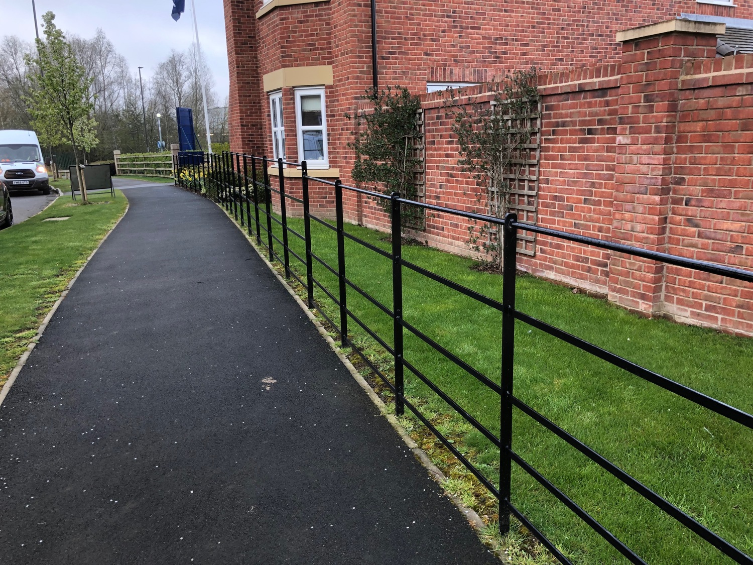 1200mm high Estate fencing panel Fencing Direct Steel Railing