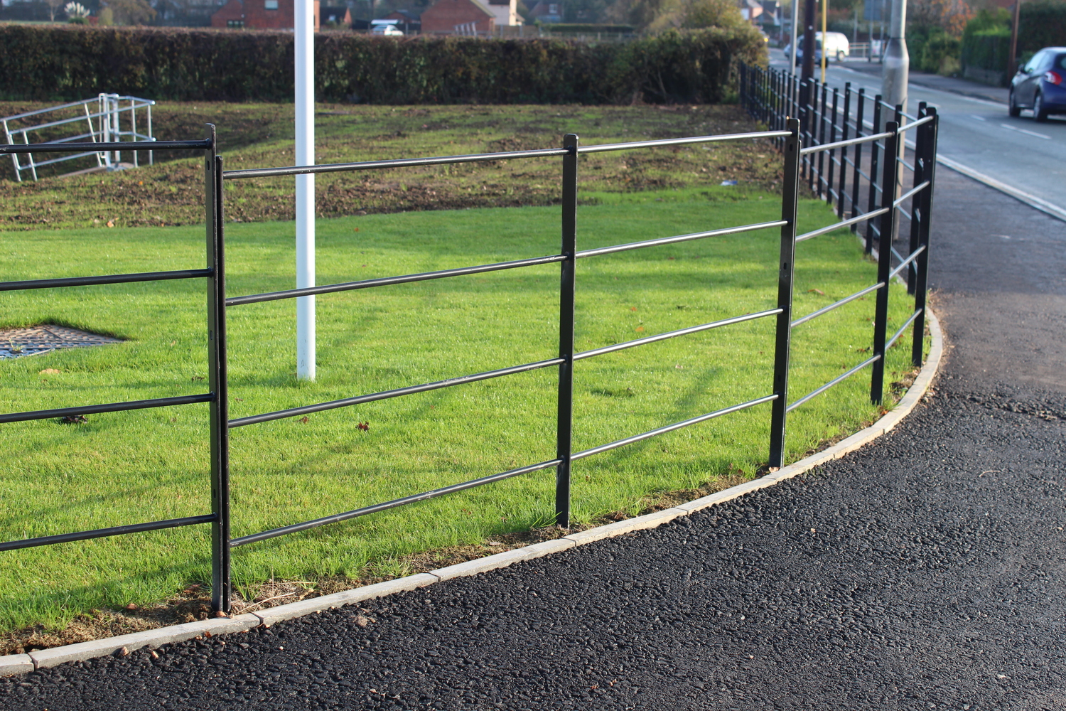 1200mm high Estate fencing panel Fencing Direct Steel Railing Supplier Security Fencing