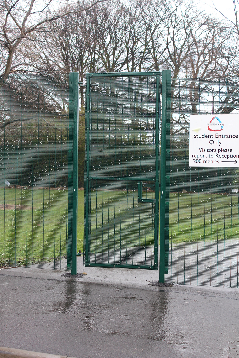 1800mm high Single 358 Mesh gates Fencing Direct Steel Railing