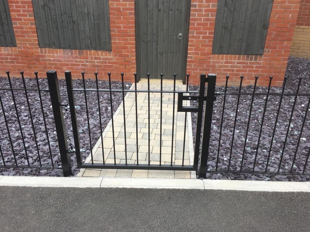 Ball top Bolt down gates to match 1200mm high panels Fencing Direct