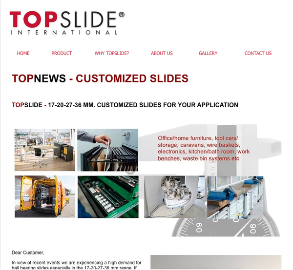 Customized Slides for your Application