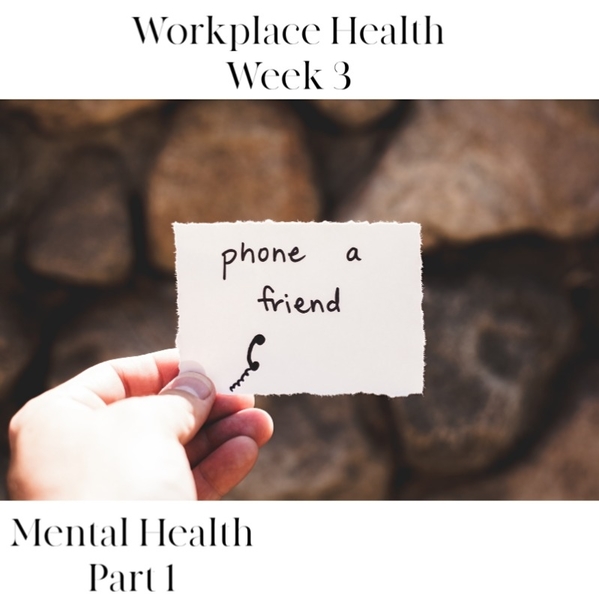 Workplace Health | Week 3 - Mental Health Part 1