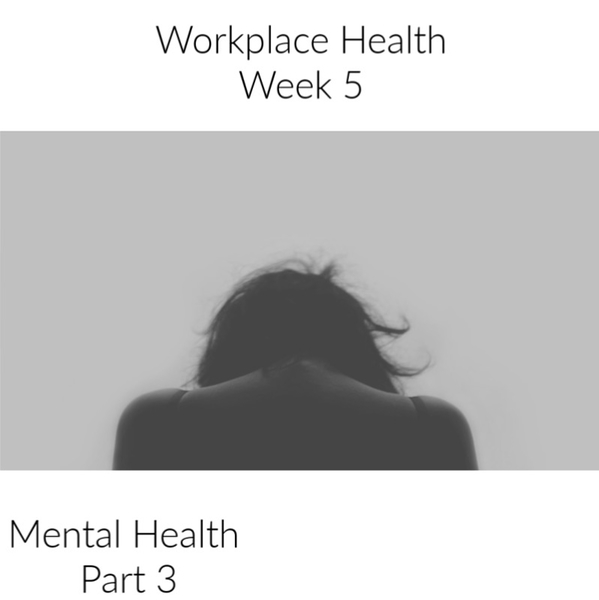 Workplace Health | Week 5 - Mental Health Part 3. The Conclusion