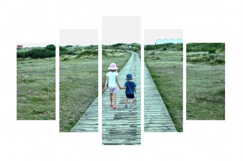 A canvas split image can create a fantastic centre piece to any room.