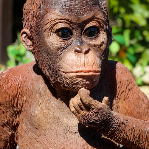 baby orangutan ornament
