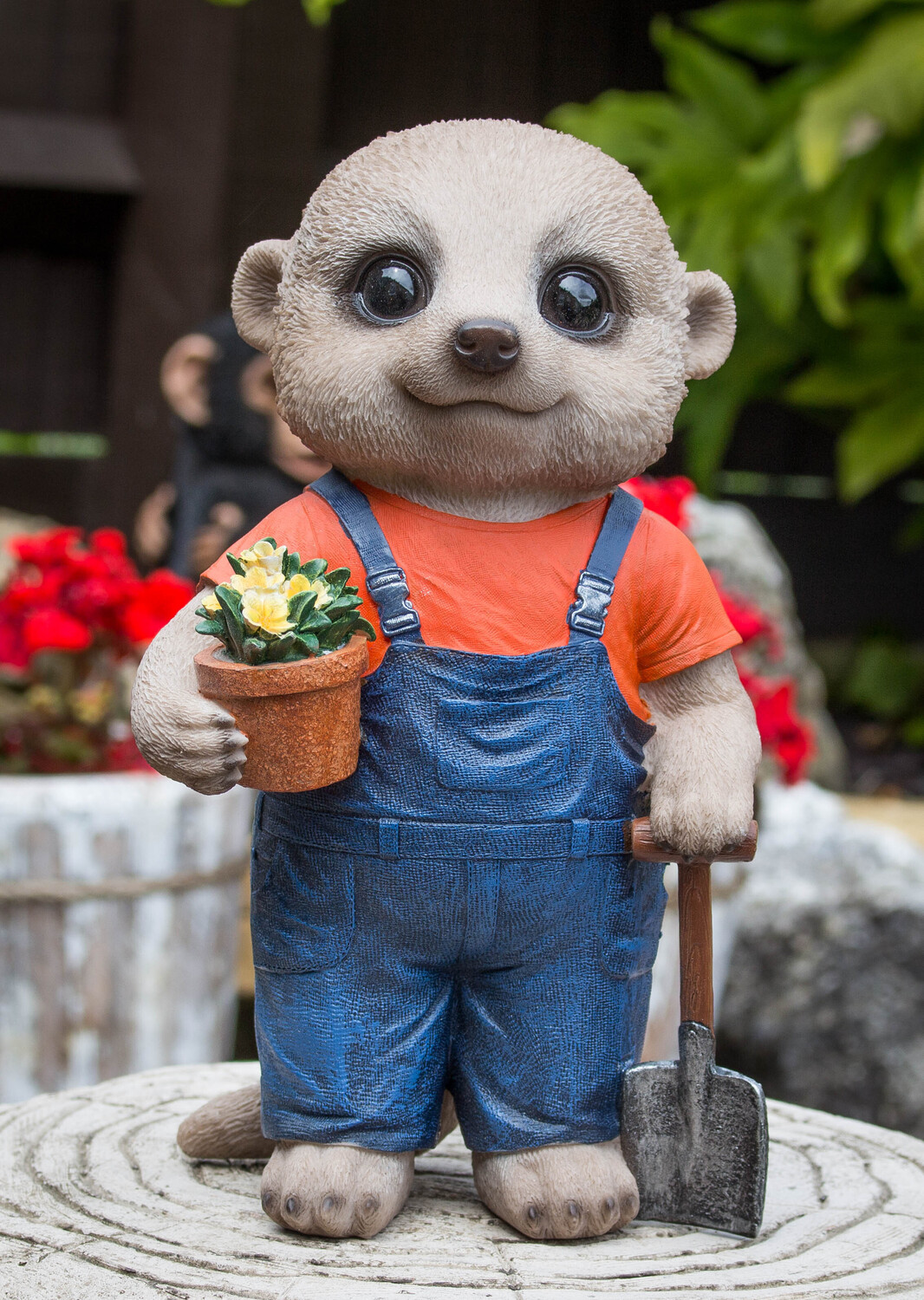Baby Meerkat Gardener Paula B Garden Ornaments Northamptonshire