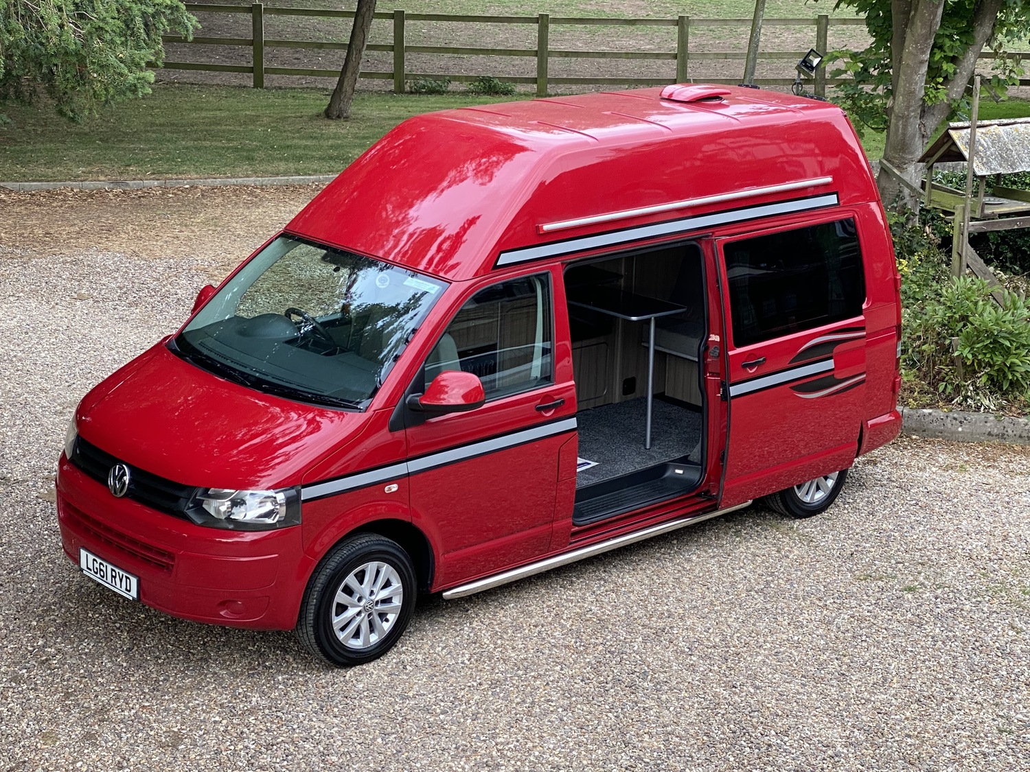 2011 (61)reg VW Transporter T5 High Top LWB T30 84TDi Camper Van 2