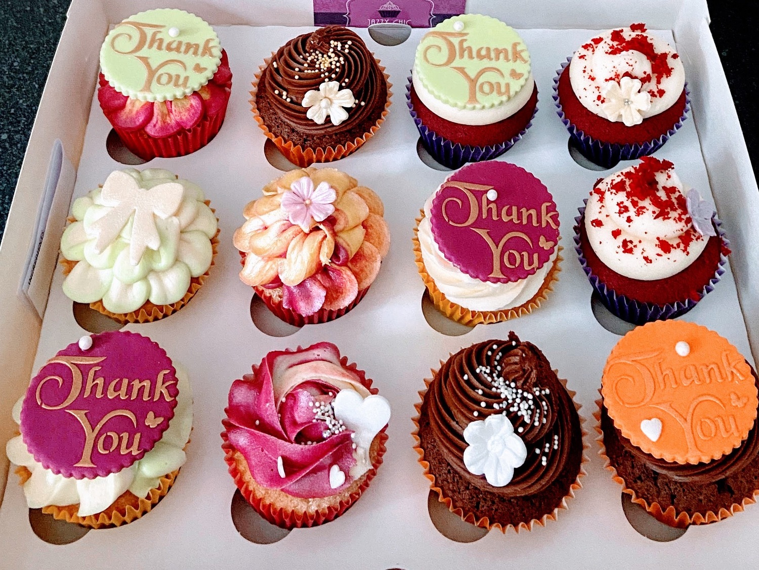 Thank You Jazzy Chic Cupcakes Cupcakes in Bristol