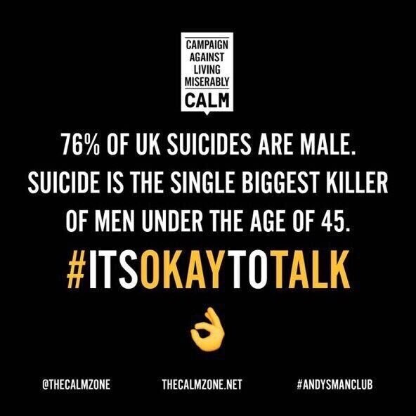 Andy Garland Therapies - Counselling Cardiff - Mental Health Services Cardiff - Cardiff Therapists - male suicide crisis in the UK