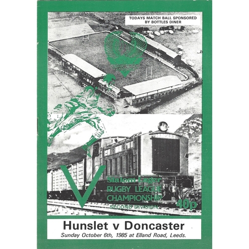 Doncaster Away Rugby League Programmes Bob's Sporting Memorabilia