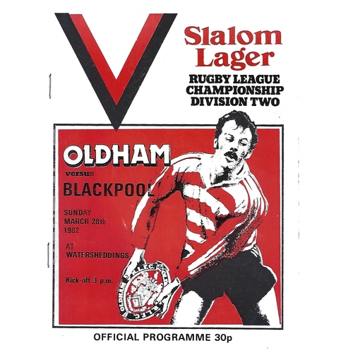 Blackpool Borough Away Rugby League Programmes Bob's Sporting