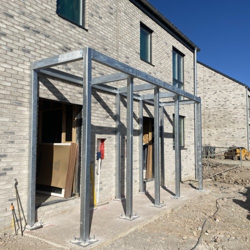 Porch / Bike shed installation
