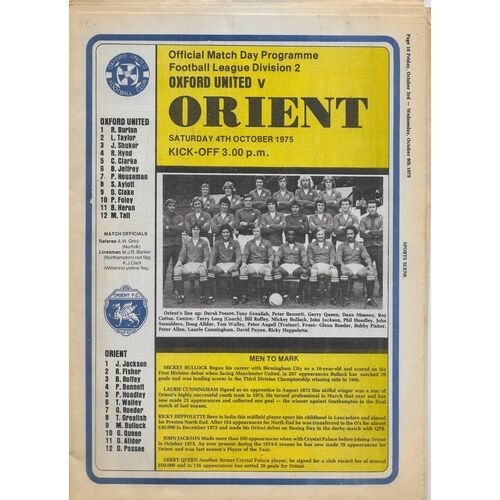 More Football Programmes listed today