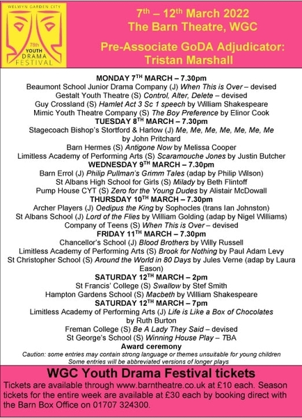 Limitless Academy at WGC Youth Drama Festival 2022