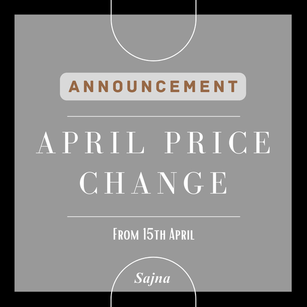 April Price Change Announcement