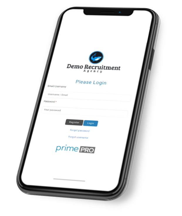Recruitment Agency Software | PrimePRO Portal screenshot