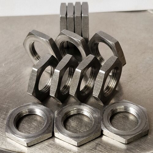 Internally threaded hex, square and round fasteners