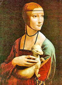 Painting of a girl by Leonardo