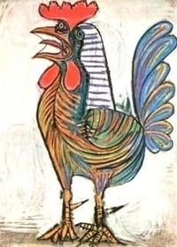 Painting of a cockerar by Picasso