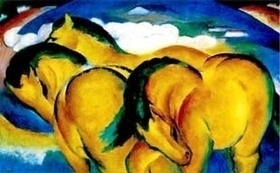 Painting of horses by Marc