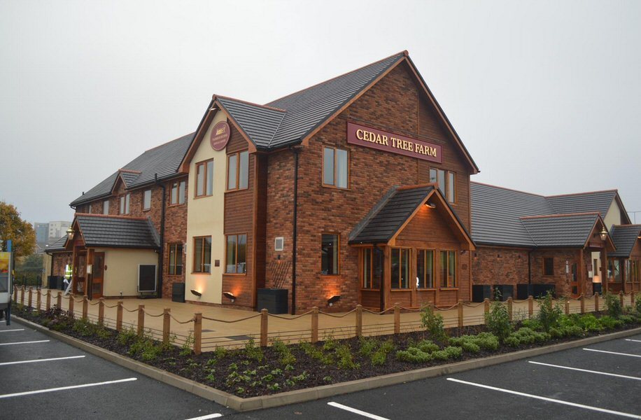 Greene King, Cedar Tree Farm restaurant Cardiff Bay Optimum Air