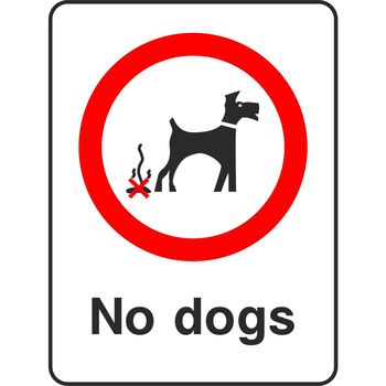 no dogs