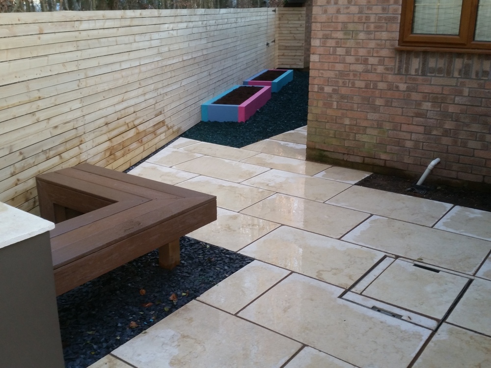 Tumbled Egyptian Limestone Flooring Cardiff Slate and Stone Ltd
