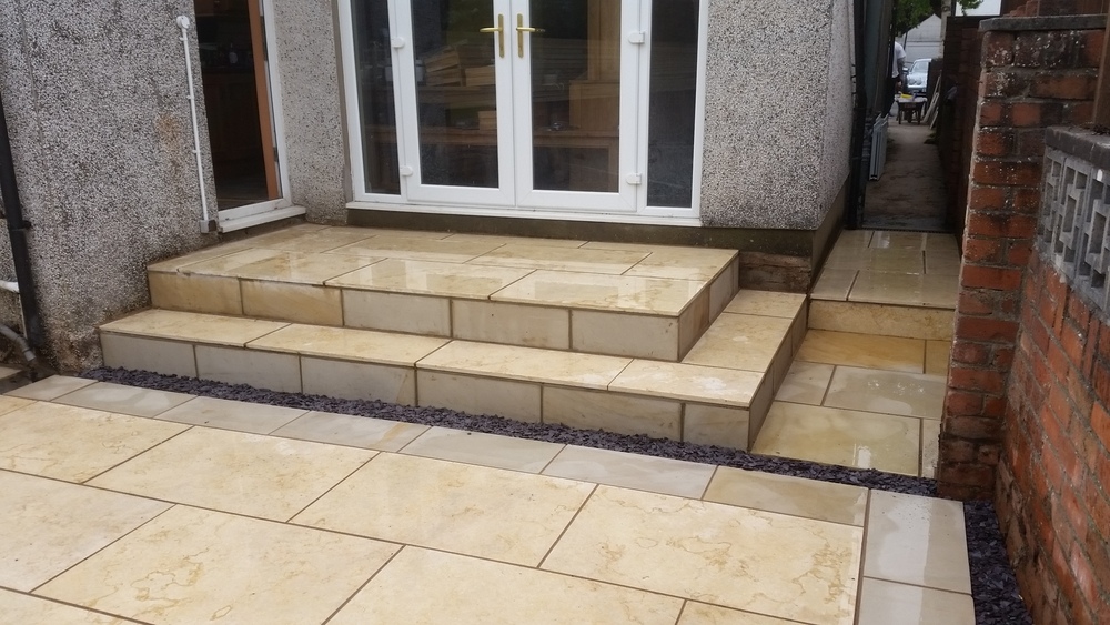 Tumbled Egyptian Limestone Flooring Cardiff Slate and Stone Ltd