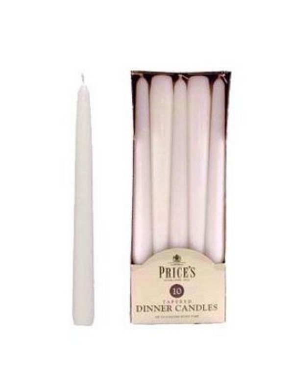 Prices Dinner Candle 10 Pack White UK