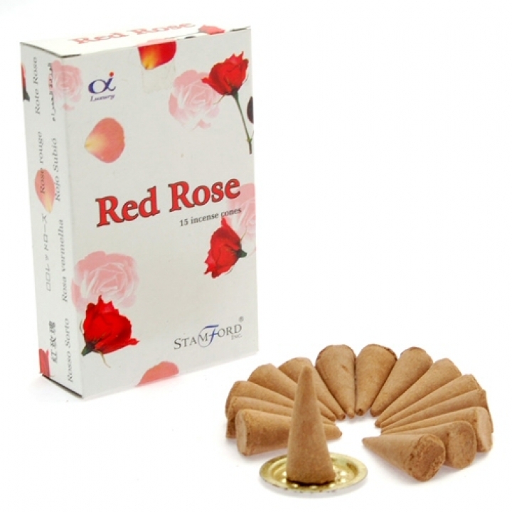 Red Rose Incense Cones UK