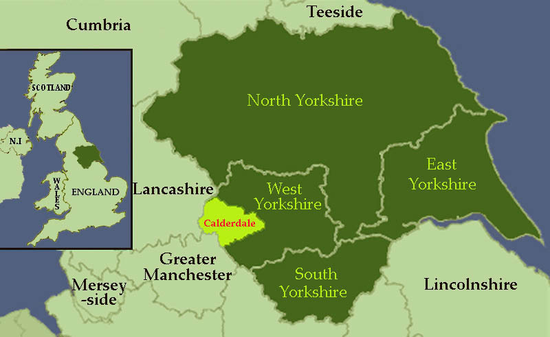 Calderdale location on map