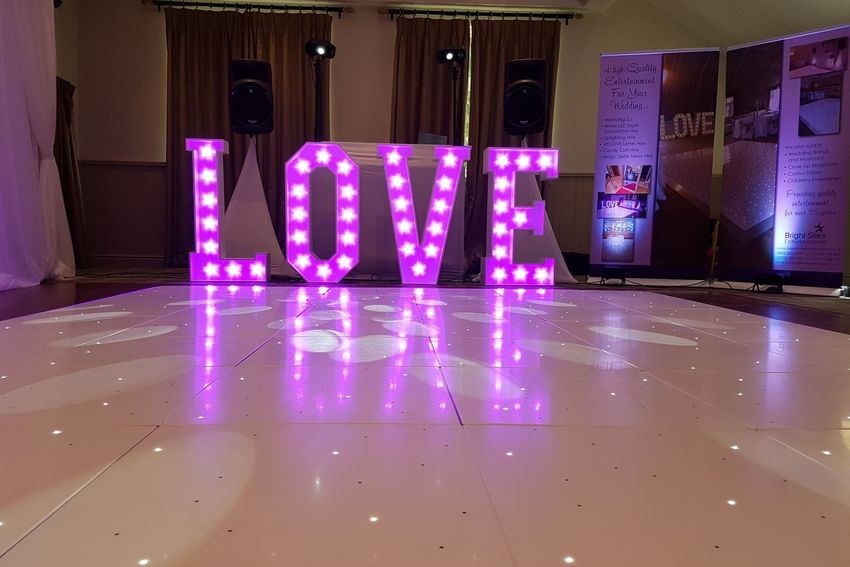 Starlit Dancefloor, Wedding Backdrop, Wedding Entertainment