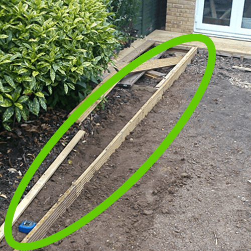 Step 2: Create a timber edging
