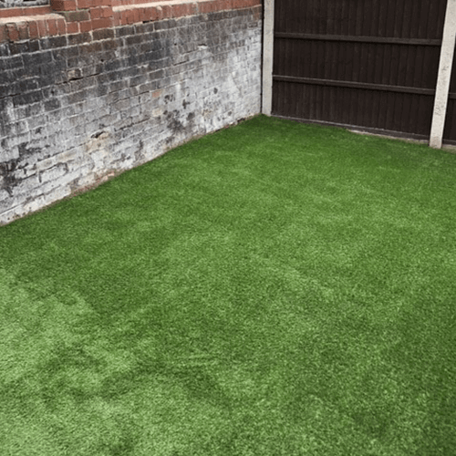 After the installation of PermaLawn's 35mm Kedleston artificial grass
