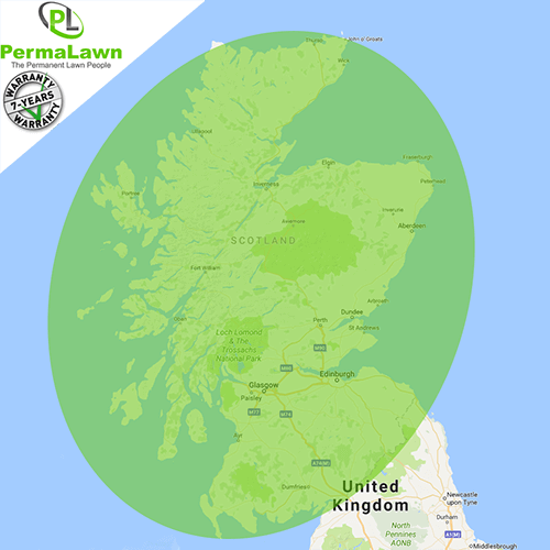 PermaLawn delivery locations within Scotland