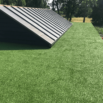 Malins Roofing installation of 27mm Haddon artificial grass