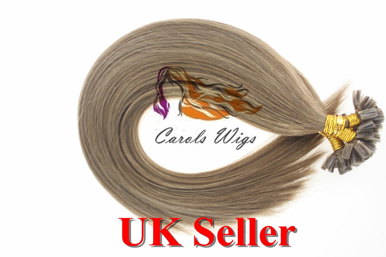 16 Ash Brown100s Italian Keratin 100 Indian Premier Remy Human